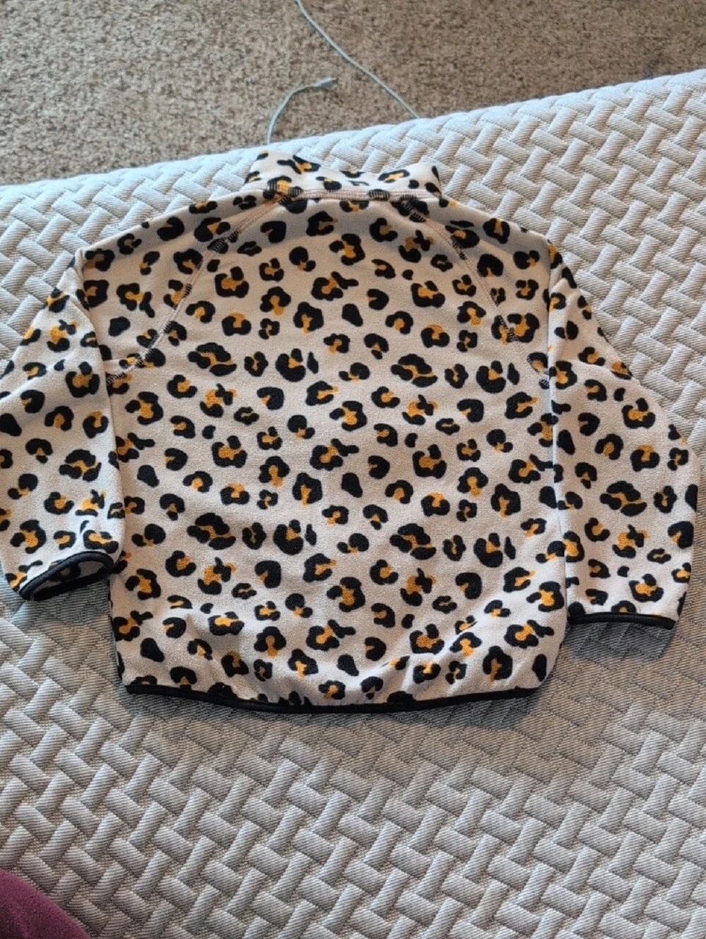 H&M Leopard Print Zip-Up Jacket in White, Black & Yellow